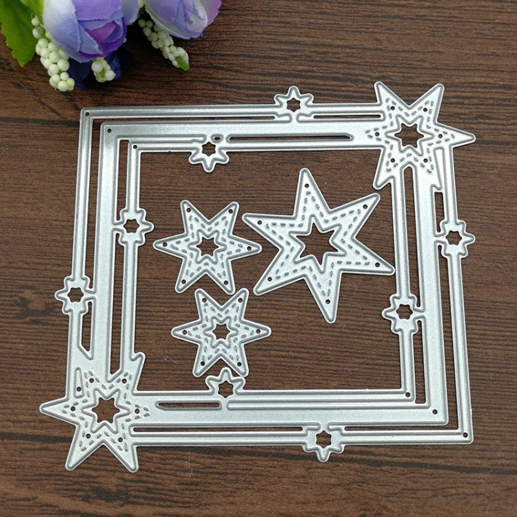 แม่พิมพ์มีดตัดขอบรูปดาวห้าแฉกสำหรับงานสมุดภาพ DIY รูปขอบดาวห้าแฉก
