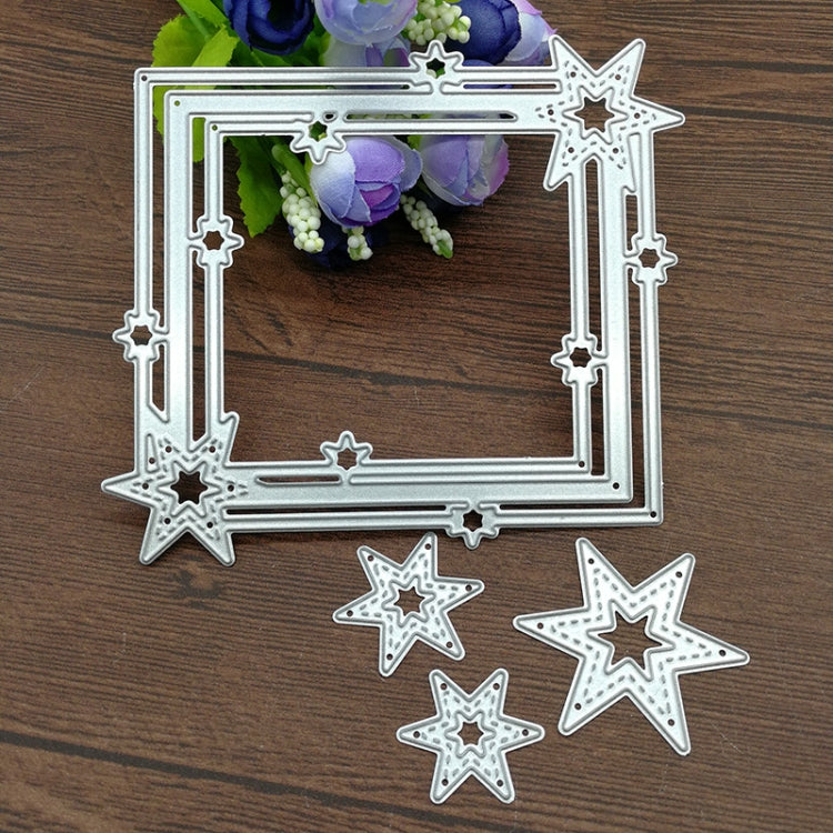 แม่พิมพ์มีดตัดขอบรูปดาวห้าแฉกสำหรับงานสมุดภาพ DIY รูปขอบดาวห้าแฉก