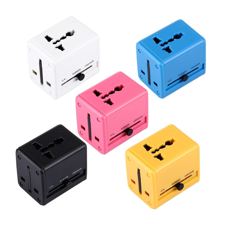 อะแดปเตอร์ปลั๊กเดินทางสากลแบบซ่อน พร้อมพอร์ต USB คู่ในตัว สำหรับ US, UK, AU, EU