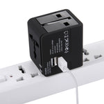 อะแดปเตอร์ชาร์จปลั๊กคู่ USB 5V 2.1A, ปลั๊ก UK / EU / US / AU, 5V 2.1A