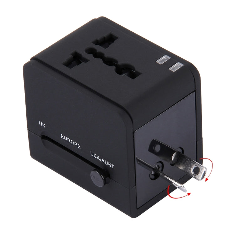 อะแดปเตอร์ชาร์จปลั๊กคู่ USB 5V 2.1A, ปลั๊ก UK / EU / US / AU, 5V 2.1A