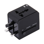 อะแดปเตอร์ชาร์จปลั๊กคู่ USB 5V 2.1A, ปลั๊ก UK / EU / US / AU, 5V 2.1A