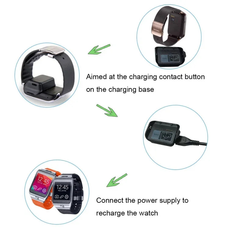 แท่นชาร์จ Samsung Gear 2 R380 พร้อมสาย USB (สีดำ)