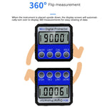 Mini Multi-angle Flip Strong Magnetic Adsorption Angle Ruler Digital Display Inclinometer, Adsorption Angle Ruler