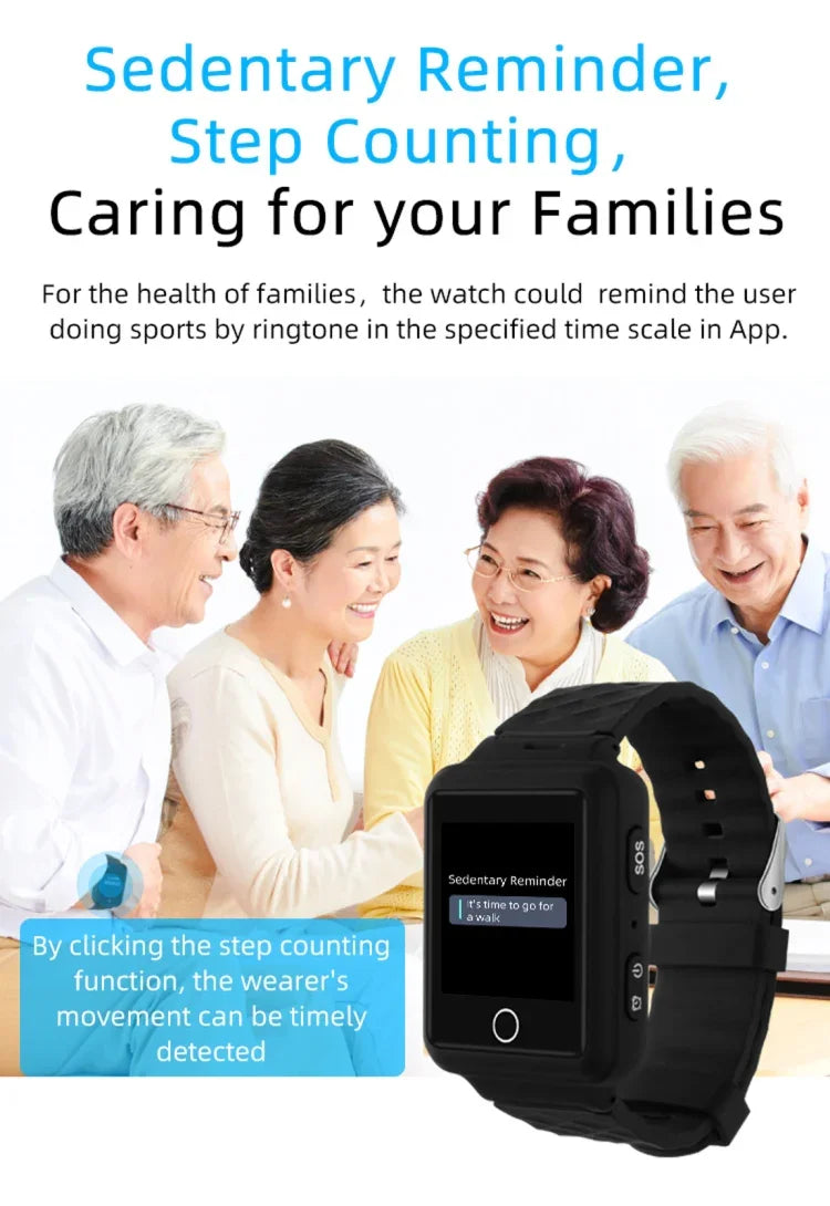 REACHFAR RF-V46-A นาฬิกาข้อมือ GPS สมาร์ทแทรกเกอร์ รองรับ SOS / กล้อง / การจัดการสุขภาพ / 4G LTE / ความดันโลหิต / อัตราการเต้นของหัวใจ สำหรับเอเชีย / ยุโรป / แอฟริกา / ออสเตรเลีย, RF-V46-A