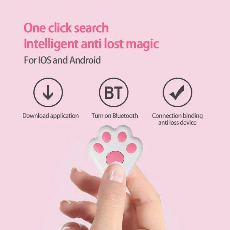 HYC09 เครื่องสวมใส่อัจฉริยะขนาดเล็กสำหรับสัตว์เลี้ยง GPS ตัวระบุตำแหน่ง Bluetooth