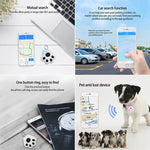 HYC09 เครื่องสวมใส่อัจฉริยะขนาดเล็กสำหรับสัตว์เลี้ยง GPS ตัวระบุตำแหน่ง Bluetooth