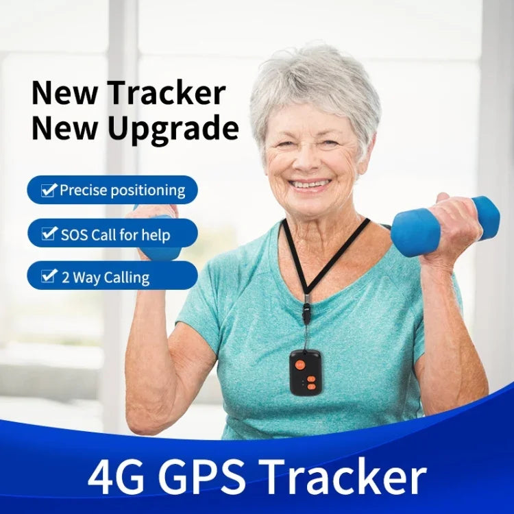 V51 สไตล์ B กันน้ำ IP67 ปุ่ม SOS ผู้สูงอายุ 4G LTE 3G 2G GSM สัญญาณเตือนฉุกเฉิน GPS ติดตามสำหรับอเมริกาเหนือ/อเมริกาใต้, V51 สไตล์ B