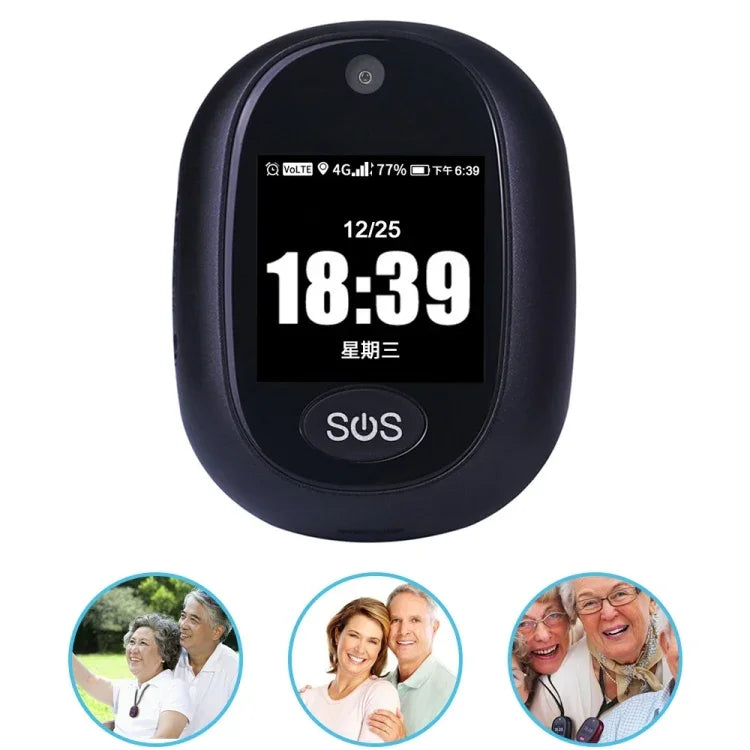 REACHFAR RF-V45-B เครื่องติดตาม GPS อัจฉริยะจอสัมผัสขนาดเล็ก รูปจี้ รองรับ SOS / กล้อง / การจัดการสุขภาพ / 4G LTE สำหรับอเมริกาเหนือ / อเมริกาใต้ / ออสเตรเลีย, RF-V45-B จอสัมผัส