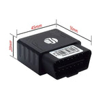 เครื่องติดตามรถยนต์และรถบรรทุก TK306 2G OBD II แบบเรียลไทม์ GSM GPRS GPS รองรับ AGPS, TK306