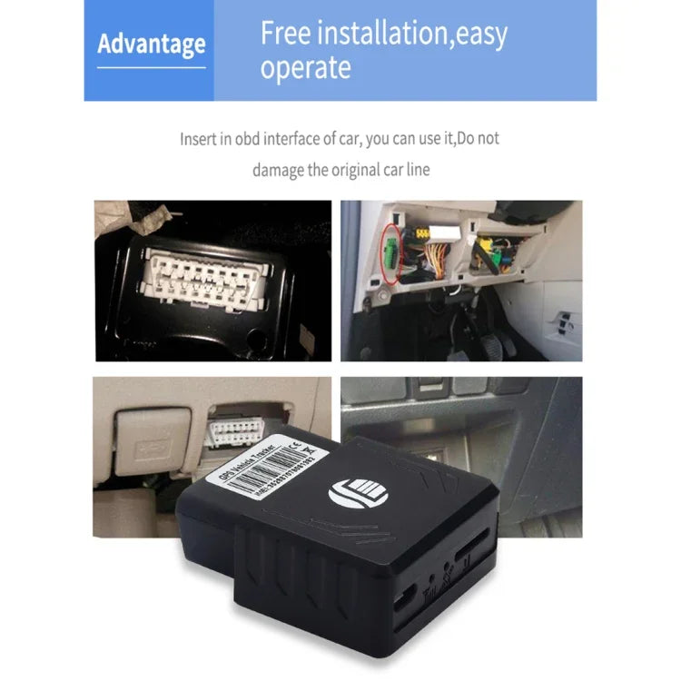 เครื่องติดตามรถยนต์และรถบรรทุก TK306 2G OBD II แบบเรียลไทม์ GSM GPRS GPS รองรับ AGPS, TK306