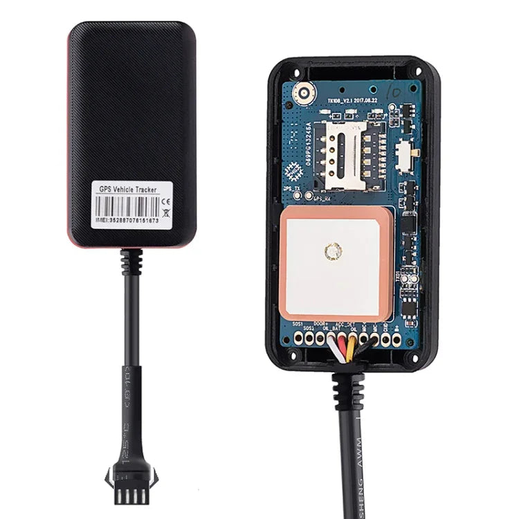 เครื่องติดตามรถยนต์และรถบรรทุก TK108 2G 4PIN แบบเรียลไทม์ GSM GPRS GPS รองรับ AGPS พร้อมรีเลย์และแบตเตอรี่, 4PIN