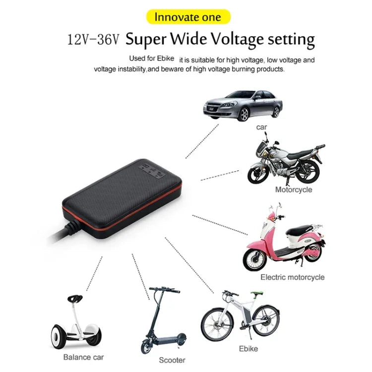เครื่องติดตามรถยนต์และรถบรรทุก TK108 2G 4PIN แบบเรียลไทม์ GSM GPRS GPS รองรับ AGPS พร้อมรีเลย์และแบตเตอรี่, 4PIN