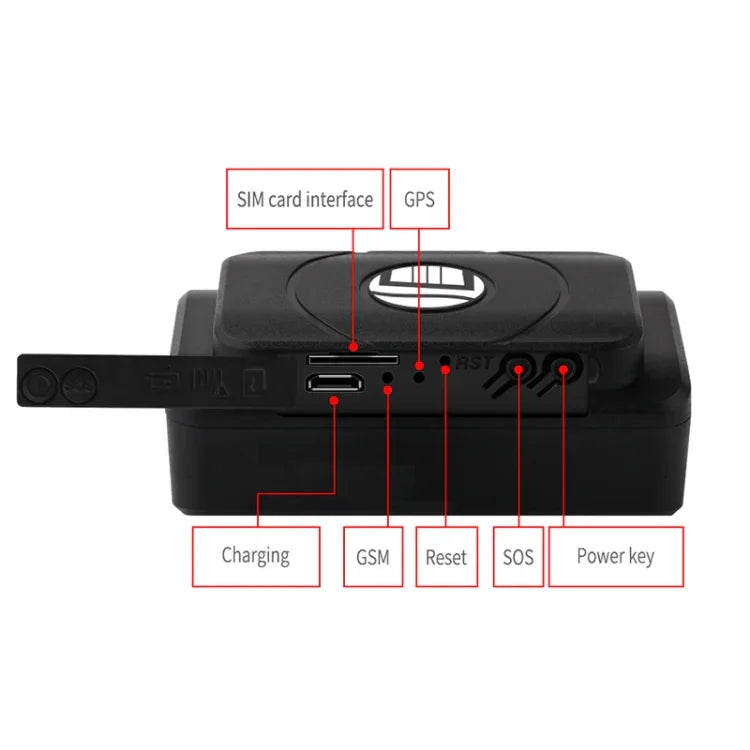 เครื่องติดตามรถยนต์และรถบรรทุก TK202B 2G GSM GPRS GPS รองรับ AGPS ความจุแบตเตอรี่: 5000MA, 2G 5000mAh
