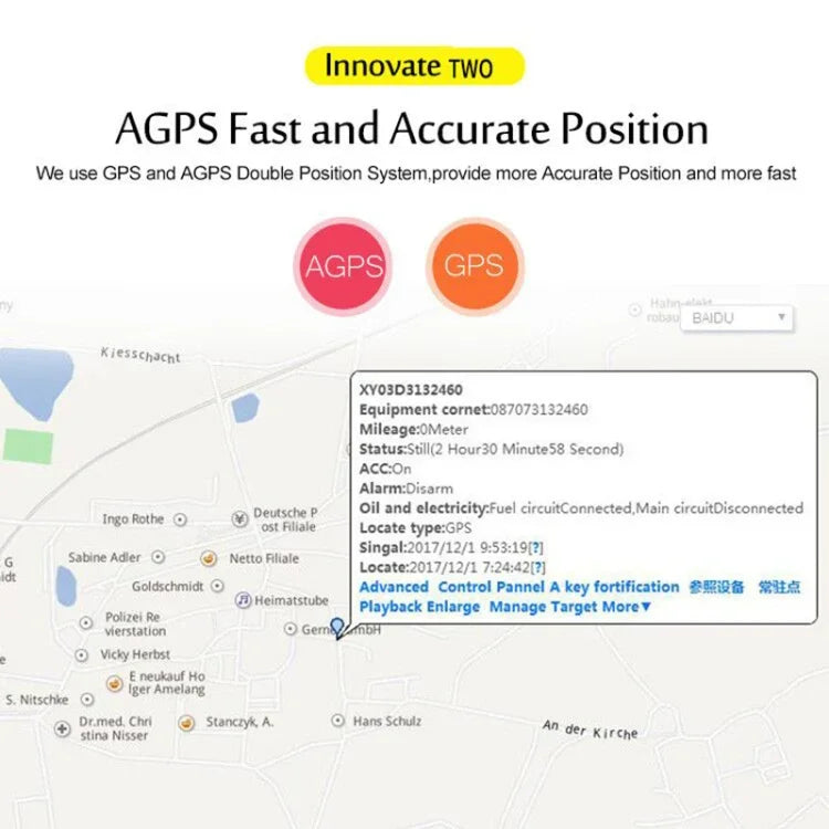 เครื่องติดตามรถยนต์และรถบรรทุก TK205 2G แบบเรียลไทม์ GSM GPRS GPS รองรับ AGPS พร้อมรีเลย์และแบตเตอรี่, TK205