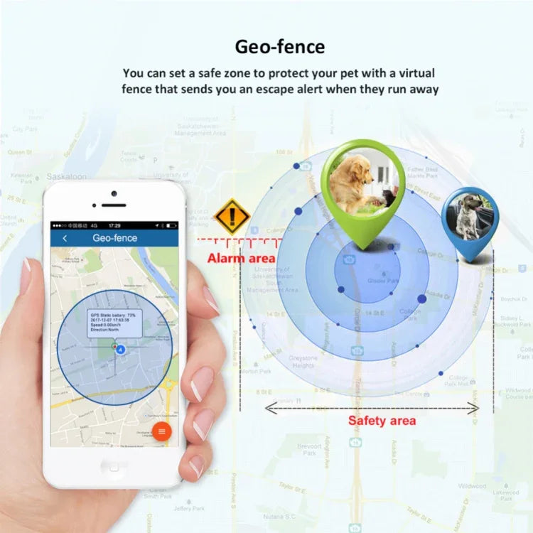 TK-909 เครื่องติดตาม GPS / GPRS / GSM สำหรับสัตว์เลี้ยง ปลอกคอติดตามแบบเรียลไทม์, TK-909