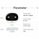 RF-V43 รุ่น A เครื่องติดตาม GPS + LBS + WiFi กันน้ำ IP67 สำหรับสัตว์เลี้ยง ปลอกคอติดตาม สำหรับเอเชีย/ยุโรป/แอฟริกา/ออสเตรเลีย, RF-V43 รุ่น A (สีดำ), RF-V43 รุ่น A (สีขาว)