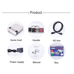 เครื่องเล่นเกมวิดีโอ HDMI HD ทีวีคลาสสิกย้อนยุคขนาดเล็ก มีเกมในตัว 600 เกม ปลั๊ก EU, 600 เกม (ปลั๊ก EU), 600 เกม (ปลั๊ก US)