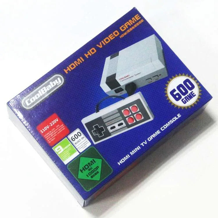 เครื่องเล่นเกมวิดีโอ HDMI HD ทีวีคลาสสิกย้อนยุคขนาดเล็ก มีเกมในตัว 600 เกม ปลั๊ก EU, 600 เกม (ปลั๊ก EU), 600 เกม (ปลั๊ก US)