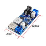 โมดูลลดแรงดันไฟฟ้า DC 24V/12V เป็น 5V 5A สำหรับชาร์จ USB