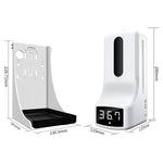 K9 Pro เครื่องวัดอุณหภูมิแบบไม่สัมผัสพร้อมเซ็นเซอร์วัดระยะและแสง + เครื่องจ่ายสบู่เหลวอัตโนมัติแบบไม่สัมผัส 1000 มล. พร้อมฐานติดตั้ง, K9 Pro