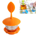 ที่กรองชาถุงชาซิลิโคนแขวนสแตนเลส