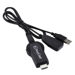 M2 Plus ตัวรับสัญญาณแสดงผลไร้สาย WiFi Dongle Airplay Miracast DLNA 1080P HDMI TV Stick สำหรับ iPhone, Samsung และสมาร์ทโฟน Android อื่นๆ, M2 Plus