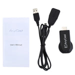 M2 Plus ตัวรับสัญญาณแสดงผลไร้สาย WiFi Dongle Airplay Miracast DLNA 1080P HDMI TV Stick สำหรับ iPhone, Samsung และสมาร์ทโฟน Android อื่นๆ, M2 Plus