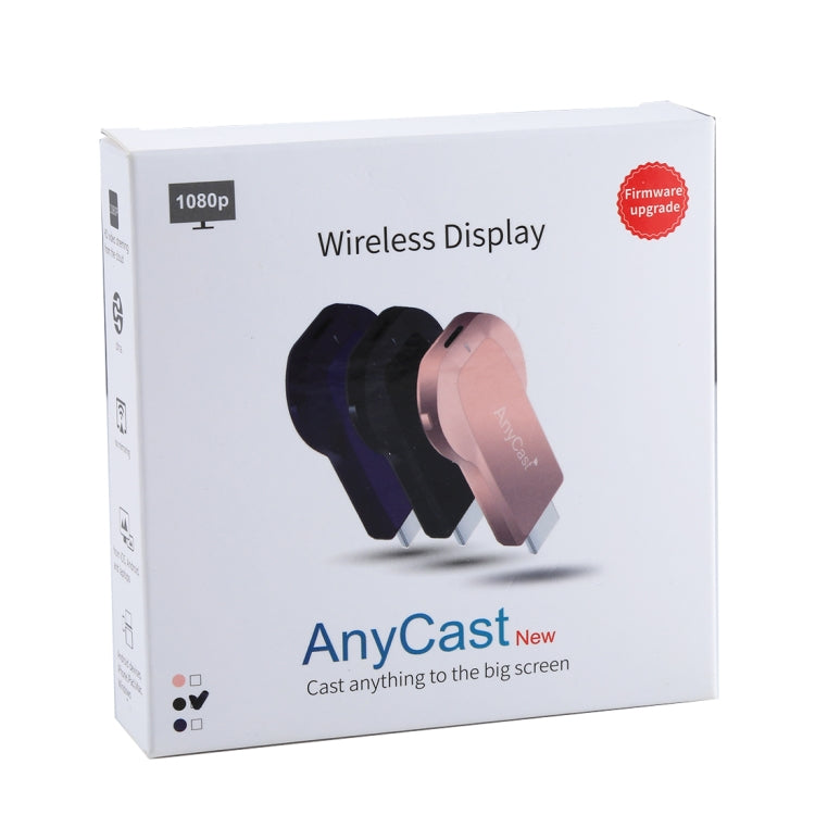 M2 Plus ตัวรับสัญญาณแสดงผลไร้สาย WiFi Dongle Airplay Miracast DLNA 1080P HDMI TV Stick สำหรับ iPhone, Samsung และสมาร์ทโฟน Android อื่นๆ, M2 Plus