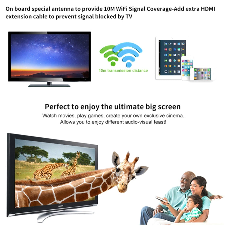 M4 Plus ตัวรับสัญญาณแสดงผลไร้สาย WiFi Dongle Airplay Miracast DLNA 1080P HDMI TV Stick สำหรับ iPhone, Samsung และสมาร์ทโฟน Android อื่นๆ, M4 Plus