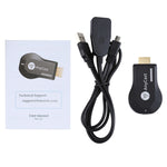 M9 Plus ตัวรับสัญญาณแสดงผลไร้สาย WiFi Dongle Airplay Miracast DLNA 1080P HDMI TV Stick, M9 Plus