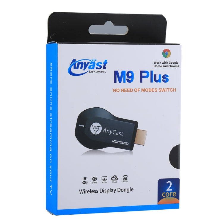 M9 Plus ตัวรับสัญญาณแสดงผลไร้สาย WiFi Dongle Airplay Miracast DLNA 1080P HDMI TV Stick, M9 Plus