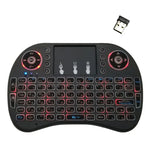 รองรับภาษา: รัสเซีย i8 Air Mouse คีย์บอร์ดไร้สายมีไฟพื้นหลังพร้อมทัชแพดสำหรับ Android TV Box & สมาร์ททีวี & แท็บเล็ตพีซี & Xbox360 & PS3 & HTPC/IPTV, รัสเซีย