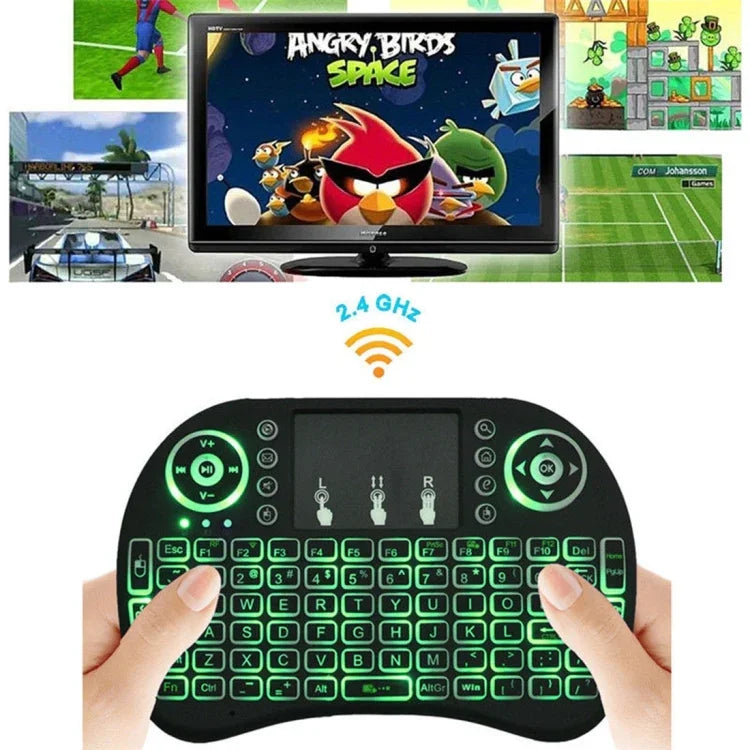 รองรับภาษา: ไต้หวัน i8 Air Mouse คีย์บอร์ดไร้สายมีไฟพื้นหลังพร้อมทัชแพดสำหรับ Android TV Box & สมาร์ททีวี & แท็บเล็ตพีซี & Xbox360 & PS3 & HTPC/IPTV, ไต้หวัน