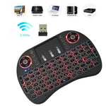รองรับภาษา: อิตาลี i8 Air Mouse คีย์บอร์ดไร้สายมีไฟพื้นหลังพร้อมทัชแพดสำหรับ Android TV Box & สมาร์ททีวี & แท็บเล็ตพีซี & Xbox360 & PS3 & HTPC/IPTV, อิตาลี