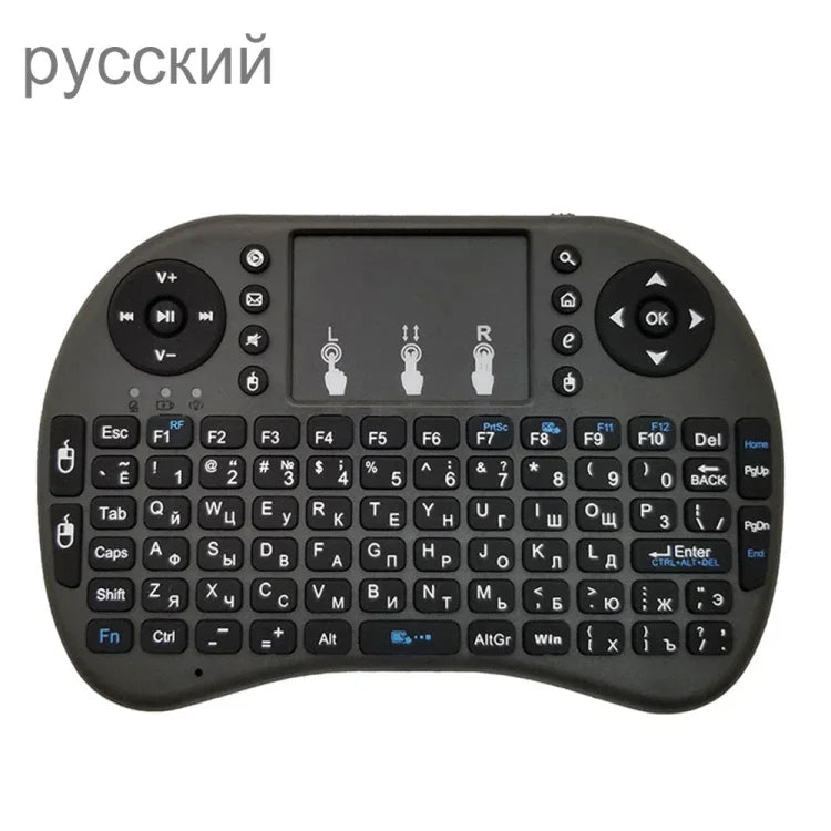 รองรับภาษา: รัสเซีย i8 เมาส์ไร้สายพร้อมคีย์บอร์ดและทัชแพด สำหรับ Android TV Box & สมาร์ททีวี & แท็บเล็ต PC & Xbox360 & PS3 & HTPC/IPTV