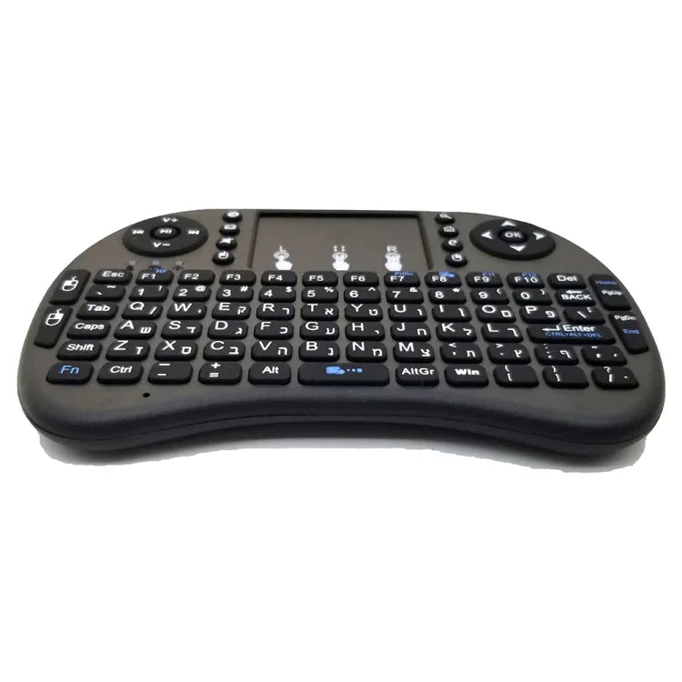 รองรับภาษา: ฮีบรู i8 เมาส์ไร้สายพร้อมคีย์บอร์ดและทัชแพด สำหรับ Android TV Box & สมาร์ททีวี & แท็บเล็ต PC & Xbox360 & PS3 & HTPC/IPTV, ฮีบรู