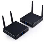 Measy FHD686 ตัวส่งสัญญาณ HDMI ไร้สาย 3D Full HD 1080P 5-5.8GHz (ตัวส่ง + ตัวรับ) พร้อมหน้าจอ รองรับรีโมทอินฟราเรดและฟังก์ชันแสดงหน้าจอเดียวกันไร้สาย ระยะส่งสัญญาณ: 200 ม., รุ่น FHD686 พร้อมหน้าจอ