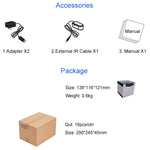 Measy FHD686 ตัวส่งสัญญาณ HDMI ไร้สาย 3D Full HD 1080P 5-5.8GHz (ตัวส่ง + ตัวรับ) พร้อมหน้าจอ รองรับรีโมทอินฟราเรดและฟังก์ชันแสดงหน้าจอเดียวกันไร้สาย ระยะส่งสัญญาณ: 200 ม., รุ่น FHD686 พร้อมหน้าจอ