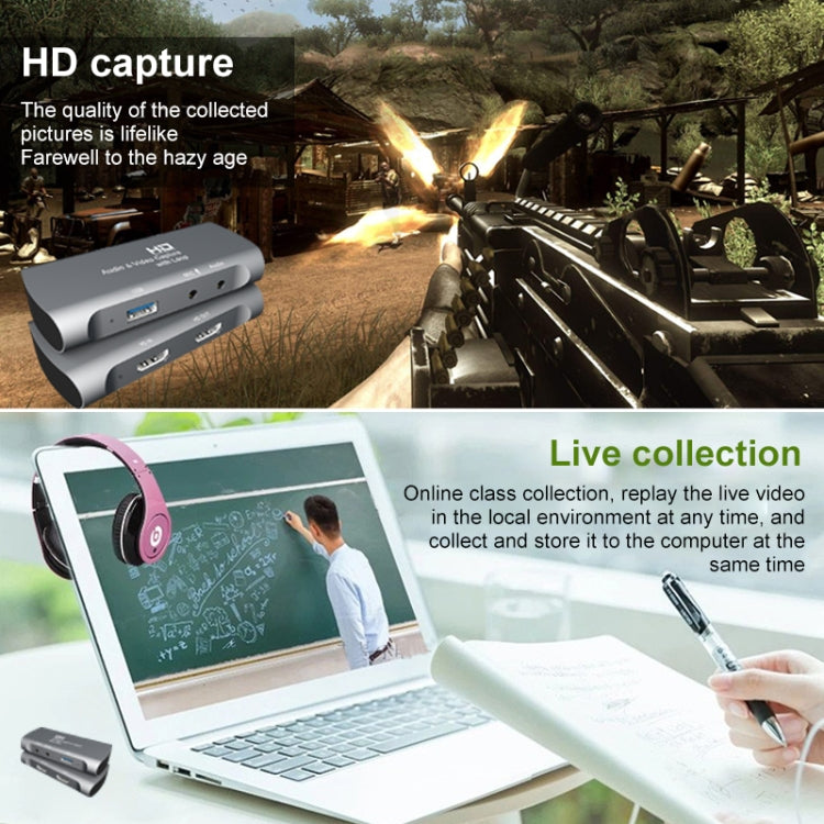 Z27 กล่องจับภาพวิดีโอและเสียง USB 2.0 แบบ HDMI หญิง + ไมโครโฟนเป็น HDMI หญิง, Z27