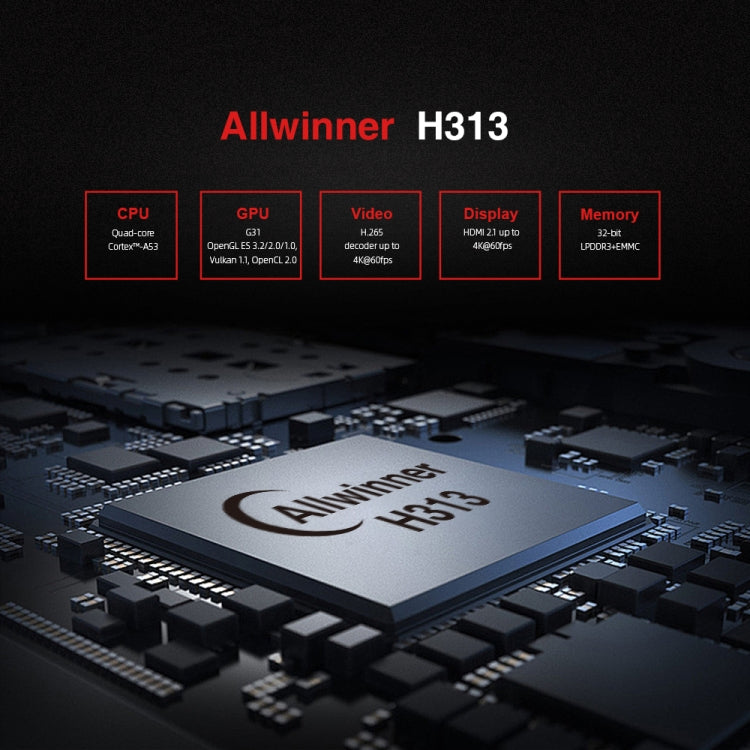 X96 S400 แอนดรอยด์ 10.0 มินิทีวีสติ๊ก Allwinner H313 ควอดคอร์ ARM Cortex A53, 1GB + 8GB รองรับ WiFi, HDMI, การ์ด TF, USB, 1GB+8GB