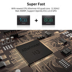 R69 สมาร์ททีวีบ็อกซ์ 1080P HD Android 4.4 เครื่องเล่นมีเดียพร้อมรีโมทคอนโทรล, Quad Core Allwinner H3, RAM: 1GB, ROM: 8GB, WiFi 2.4G, LAN, ปลั๊ก EU, 1GB+8GB
