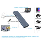 Z46 การ์ดจับภาพวิดีโอ HDMI + ไมโครโฟน + เสียง + USB พร้อมลูป Z46