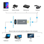 Z51 การ์ดจับภาพวิดีโอ USB ตัวเมียเป็น HDMI ตัวผู้ Z51