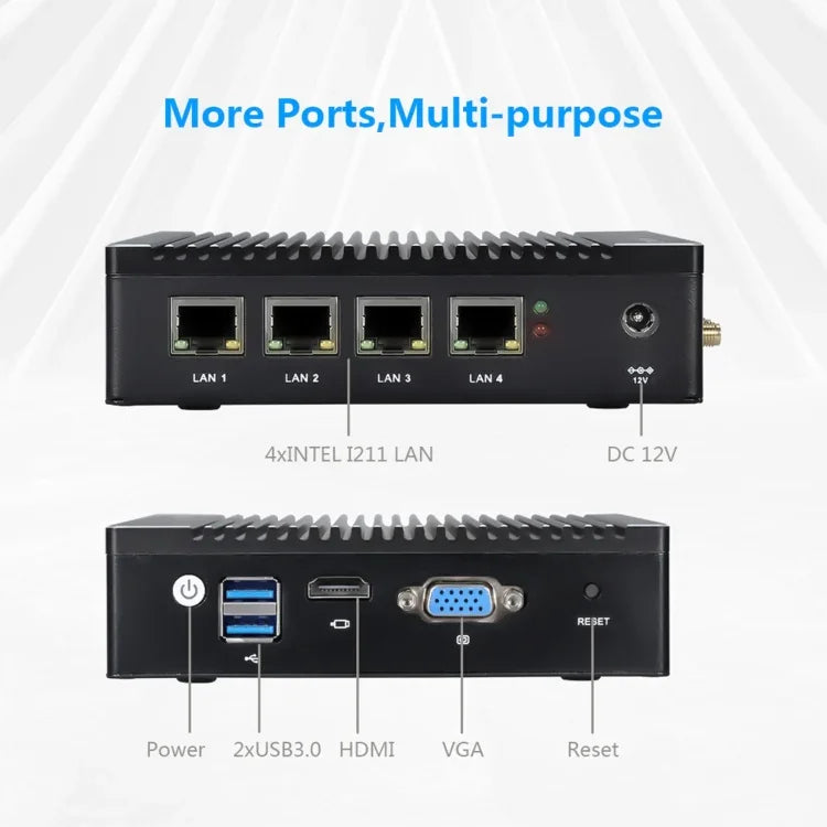 K660G4 มินิพีซีระบบ Windows และ Linux, โปรเซสเซอร์ Intel Celeron N2840 ควอดคอร์ 2M Cache, 1.83GHz, สูงสุด 2.25GHz, RAM 8GB + SSD 128GB, ปลั๊ก US, 8GB+128GB ปลั๊ก AU, 8GB+128GB ปลั๊ก EU, 8GB+128GB ปลั๊ก UK, 8GB+128GB ปลั๊ก US