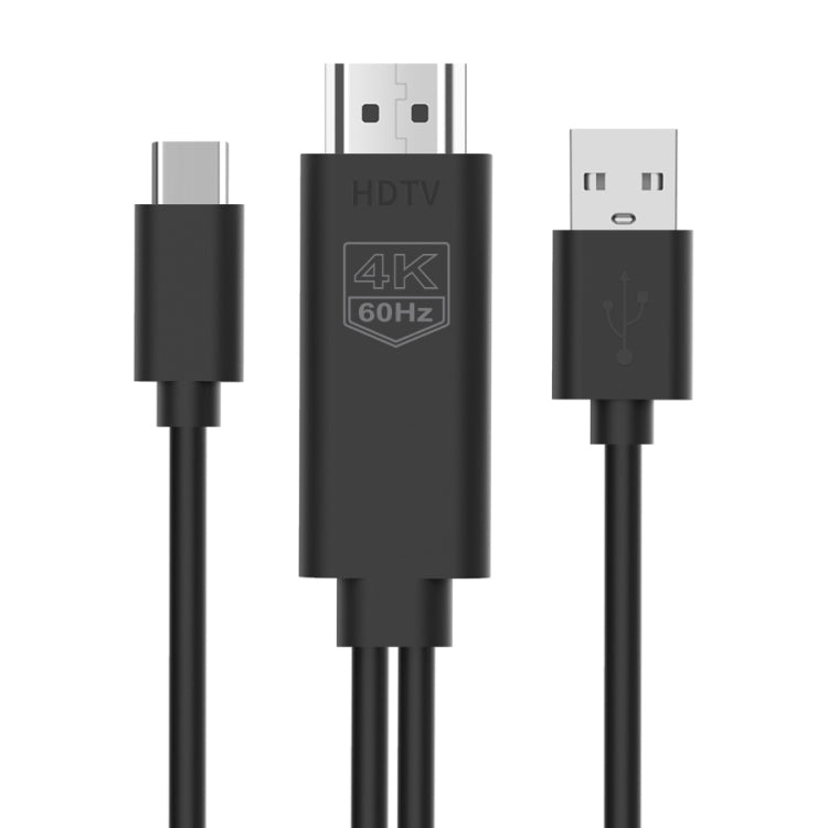 UC502 สายเคเบิล USB-C / Type-C 4K 60Hz HDTV พลาสติก UC502