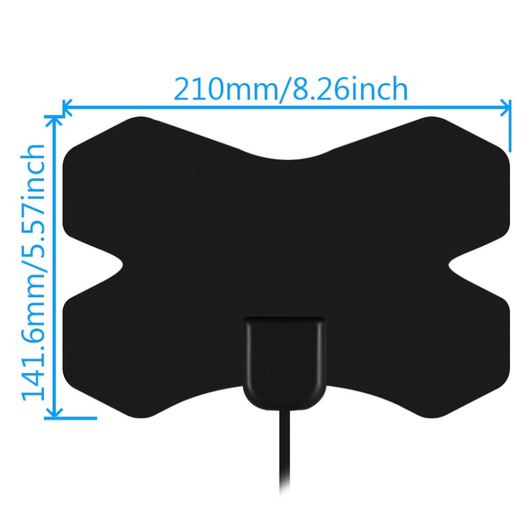 MYC-HDTV050 X Shield เสาอากาศ HDTV 4K 25dB ระยะรับสัญญาณ: 150 ไมล์, MYC-HDTV050