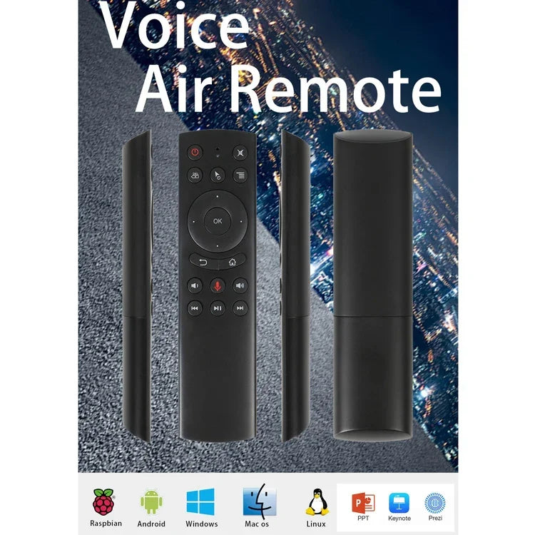 รีโมทคอนโทรลเมาส์อากาศ G20S 2.4G พร้อมเสียง Fidelity Voice Input, IR Learning และไจโรสโคป 6 แกน สำหรับ PC, Android TV Box, แล็ปท็อป และโปรเจคเตอร์, G20S