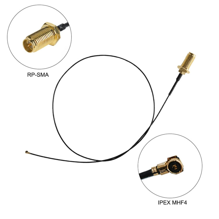 เสาอากาศ WiFi RP-SMA ตัวผู้ 2 x 6dBi 2.4GHz 5GHz ดูอัลแบนด์ + สายพิกเทล RP-SMA IPEX MHF4 35CM 2 เส้น สำหรับการ์ด M.2 NGFF WiFi WLAN, เสาอากาศ 6dBi + สาย RP-SMA