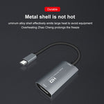 กล่องจับภาพวิดีโอและเสียง Z29A มือหญิง HDMI เป็น USB-C / Type-C ชาย, Z29A